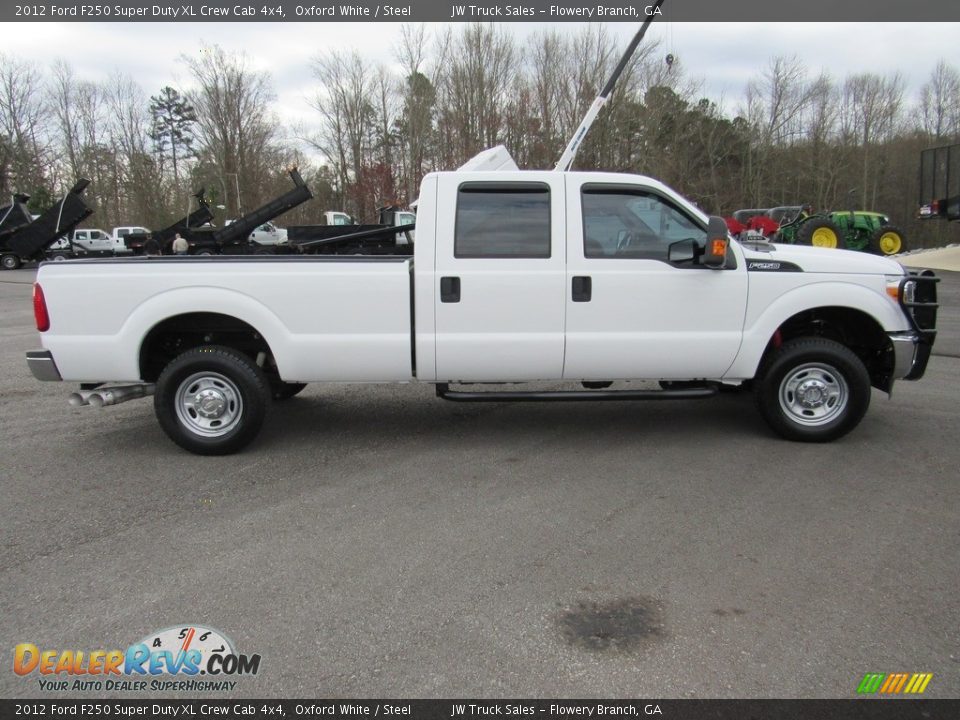 2012 Ford F250 Super Duty XL Crew Cab 4x4 Oxford White / Steel Photo #9