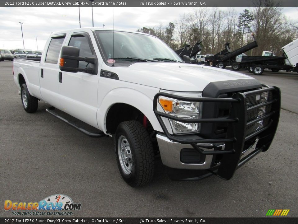 2012 Ford F250 Super Duty XL Crew Cab 4x4 Oxford White / Steel Photo #10