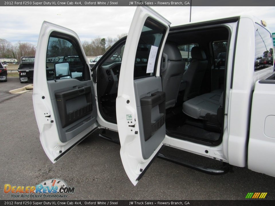 2012 Ford F250 Super Duty XL Crew Cab 4x4 Oxford White / Steel Photo #14