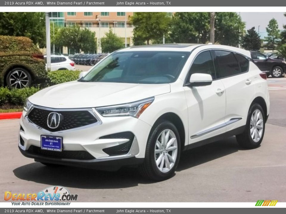 2019 Acura RDX AWD White Diamond Pearl / Parchment Photo #3