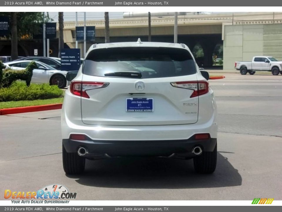 2019 Acura RDX AWD White Diamond Pearl / Parchment Photo #6
