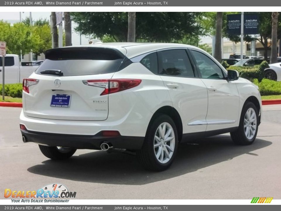 2019 Acura RDX AWD White Diamond Pearl / Parchment Photo #7