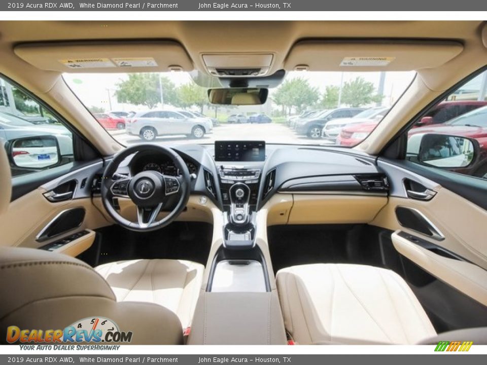 2019 Acura RDX AWD White Diamond Pearl / Parchment Photo #9