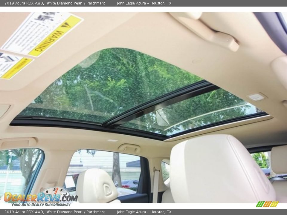 2019 Acura RDX AWD White Diamond Pearl / Parchment Photo #14