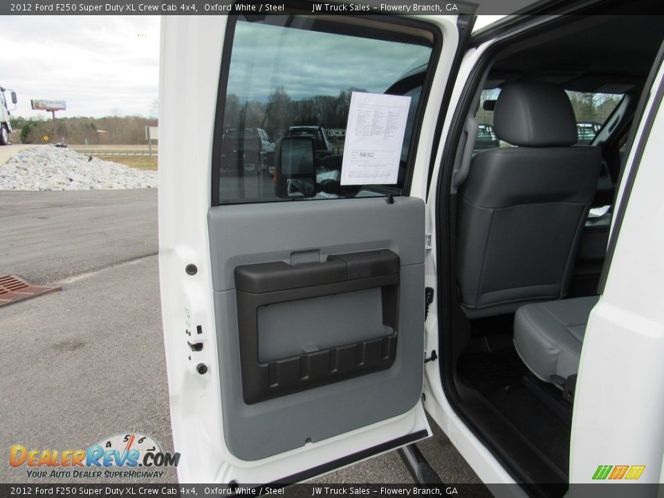 2012 Ford F250 Super Duty XL Crew Cab 4x4 Oxford White / Steel Photo #34