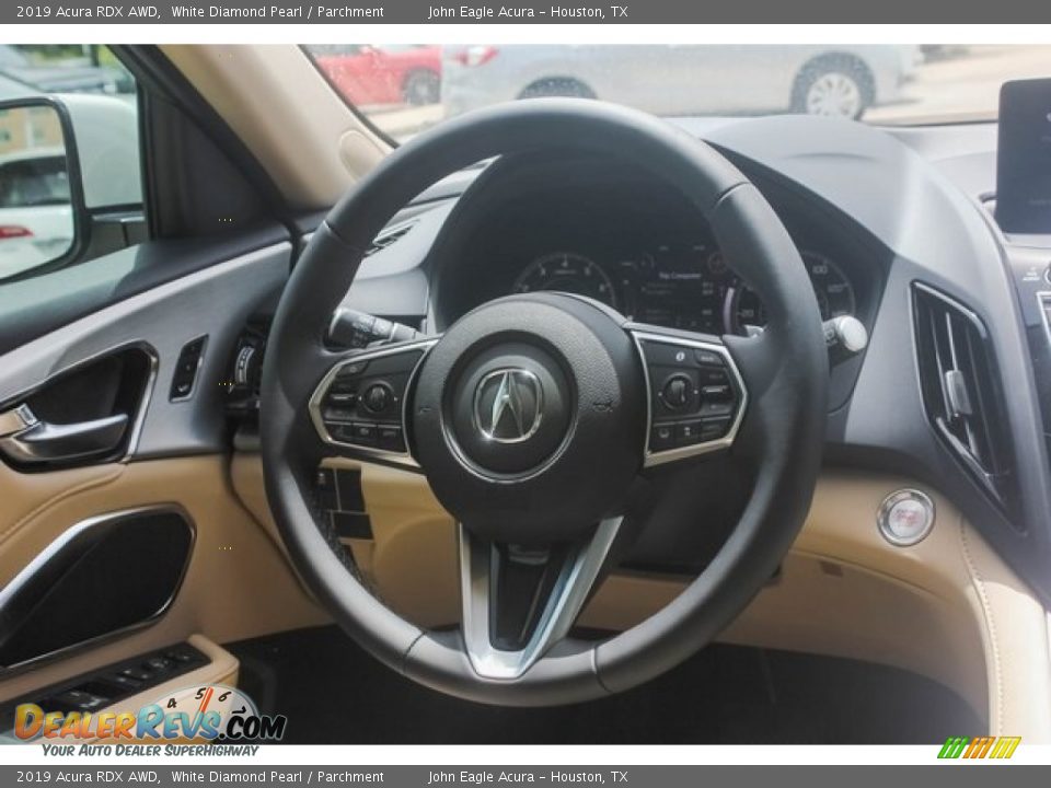 2019 Acura RDX AWD White Diamond Pearl / Parchment Photo #27