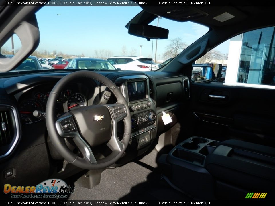 2019 Chevrolet Silverado 1500 LT Double Cab 4WD Shadow Gray Metallic / Jet Black Photo #6