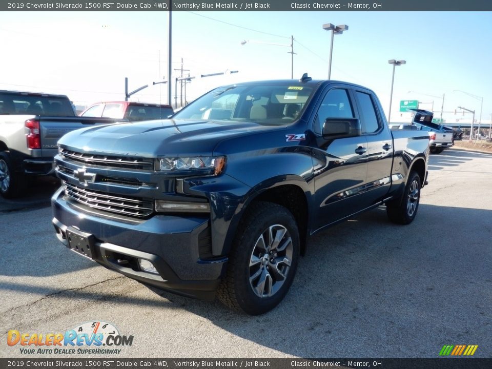 2019 Chevrolet Silverado 1500 RST Double Cab 4WD Northsky Blue Metallic / Jet Black Photo #1