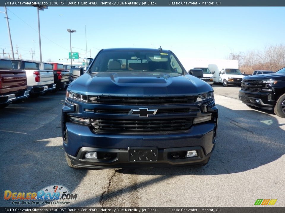 2019 Chevrolet Silverado 1500 RST Double Cab 4WD Northsky Blue Metallic / Jet Black Photo #2