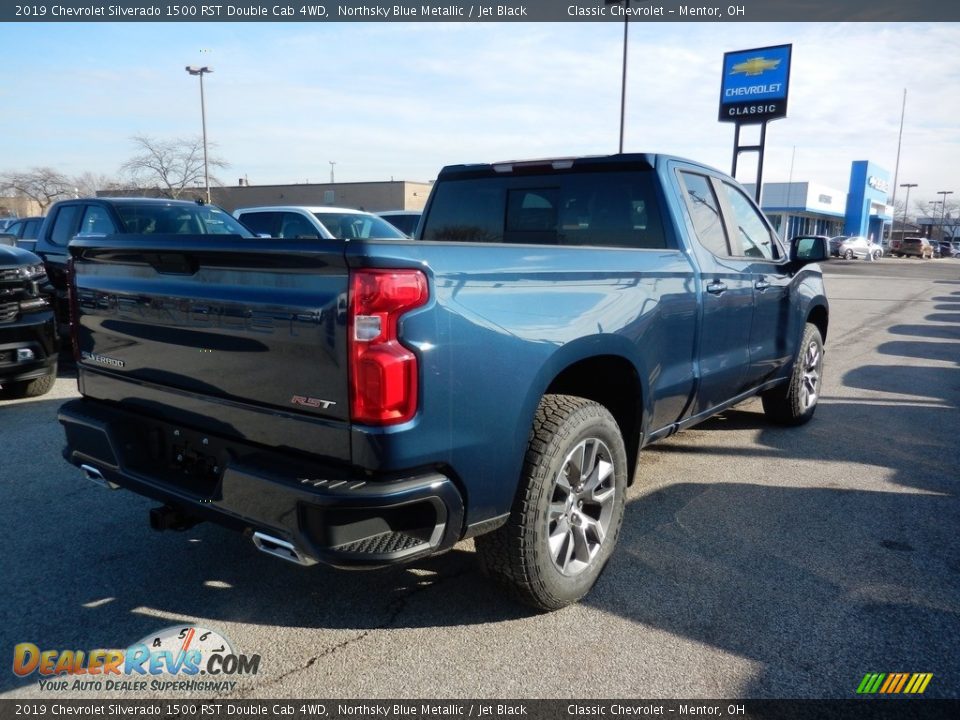 2019 Chevrolet Silverado 1500 RST Double Cab 4WD Northsky Blue Metallic / Jet Black Photo #4