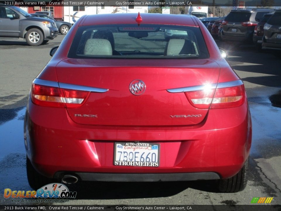 2013 Buick Verano FWD Crystal Red Tintcoat / Cashmere Photo #6