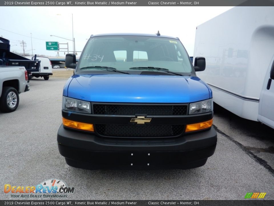 2019 Chevrolet Express 2500 Cargo WT Kinetic Blue Metallic / Medium Pewter Photo #2