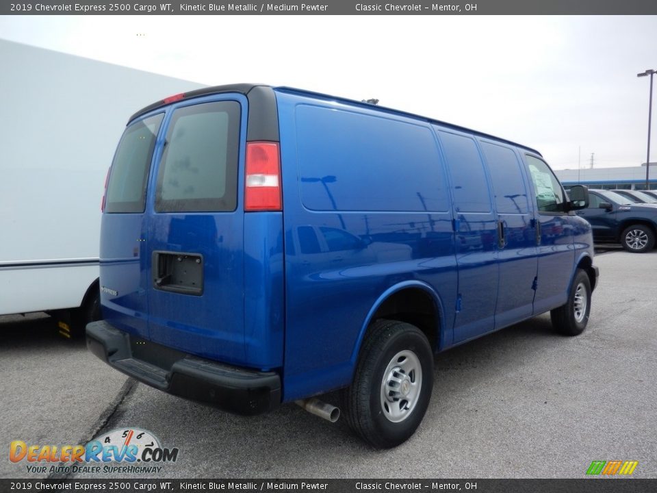2019 Chevrolet Express 2500 Cargo WT Kinetic Blue Metallic / Medium Pewter Photo #4