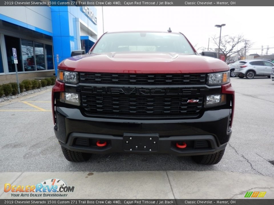 2019 Chevrolet Silverado 1500 Custom Z71 Trail Boss Crew Cab 4WD Cajun Red Tintcoat / Jet Black Photo #2