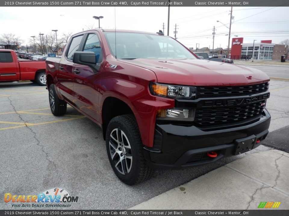 2019 Chevrolet Silverado 1500 Custom Z71 Trail Boss Crew Cab 4WD Cajun Red Tintcoat / Jet Black Photo #3