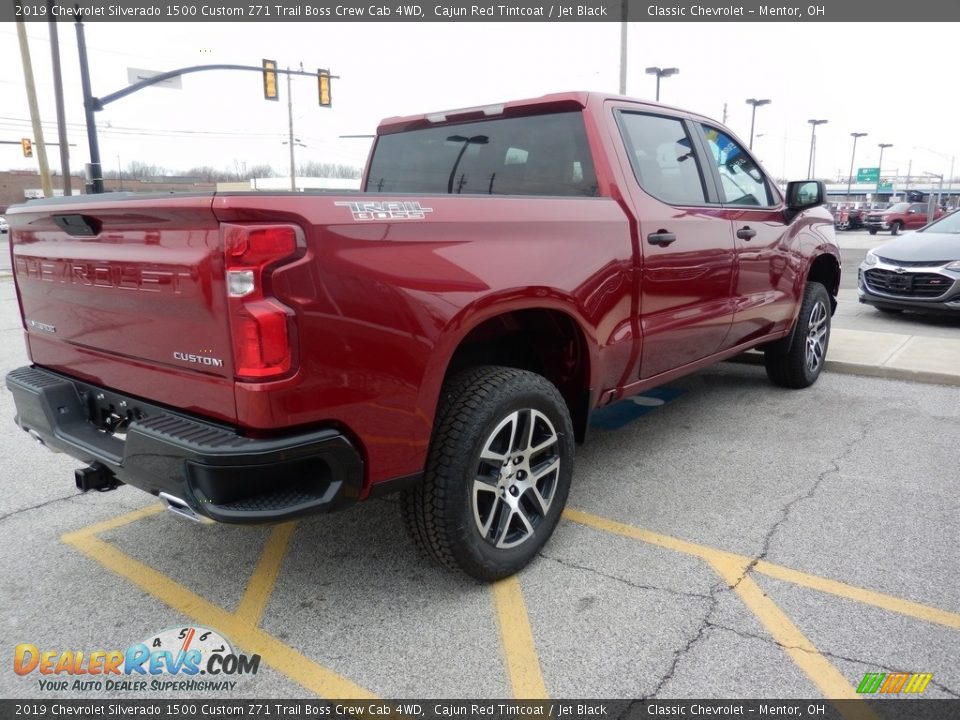 2019 Chevrolet Silverado 1500 Custom Z71 Trail Boss Crew Cab 4WD Cajun Red Tintcoat / Jet Black Photo #4