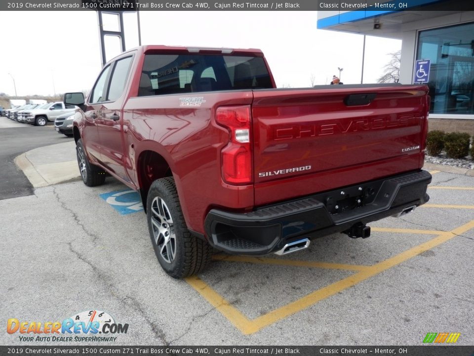 2019 Chevrolet Silverado 1500 Custom Z71 Trail Boss Crew Cab 4WD Cajun Red Tintcoat / Jet Black Photo #5