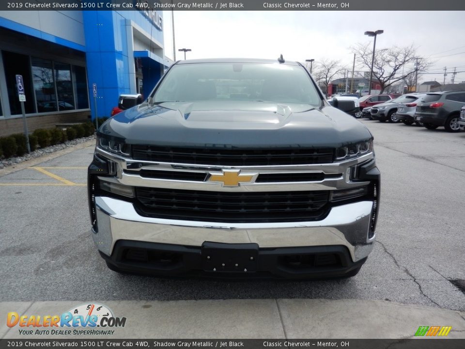 2019 Chevrolet Silverado 1500 LT Crew Cab 4WD Shadow Gray Metallic / Jet Black Photo #2