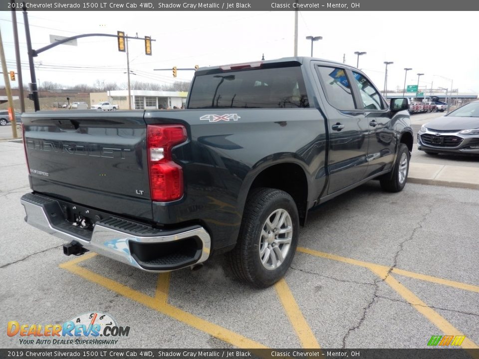 2019 Chevrolet Silverado 1500 LT Crew Cab 4WD Shadow Gray Metallic / Jet Black Photo #4