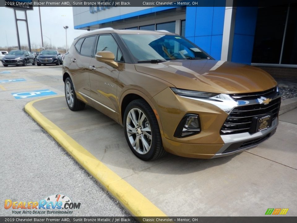 2019 Chevrolet Blazer Premier AWD Sunlit Bronze Metallic / Jet Black Photo #3