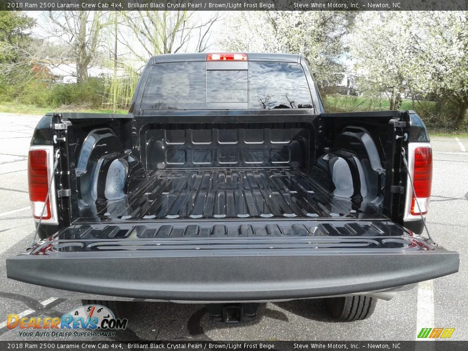 2018 Ram 2500 Laramie Crew Cab 4x4 Brilliant Black Crystal Pearl / Brown/Light Frost Beige Photo #12