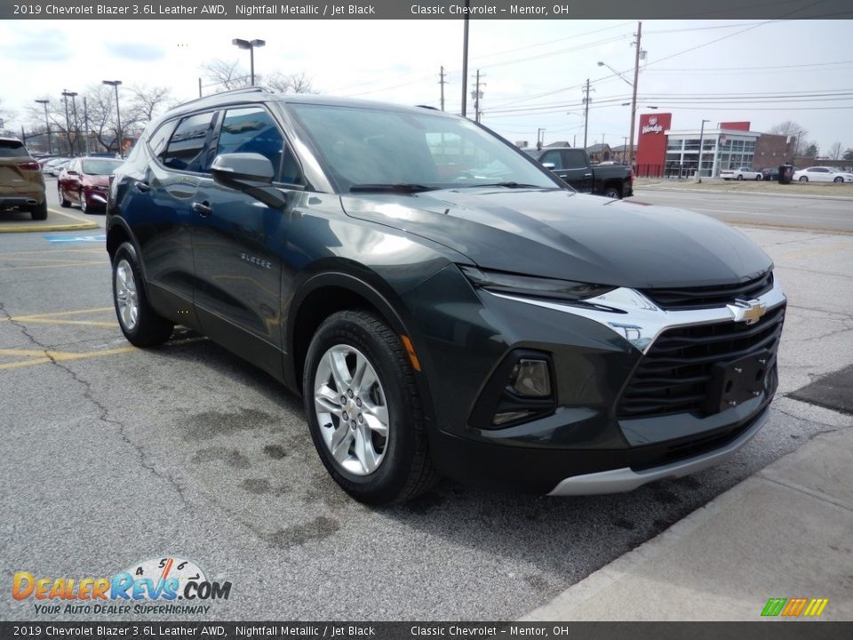 2019 Chevrolet Blazer 3.6L Leather AWD Nightfall Metallic / Jet Black Photo #3
