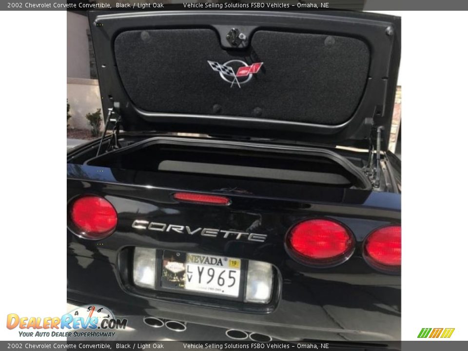 2002 Chevrolet Corvette Convertible Black / Light Oak Photo #8