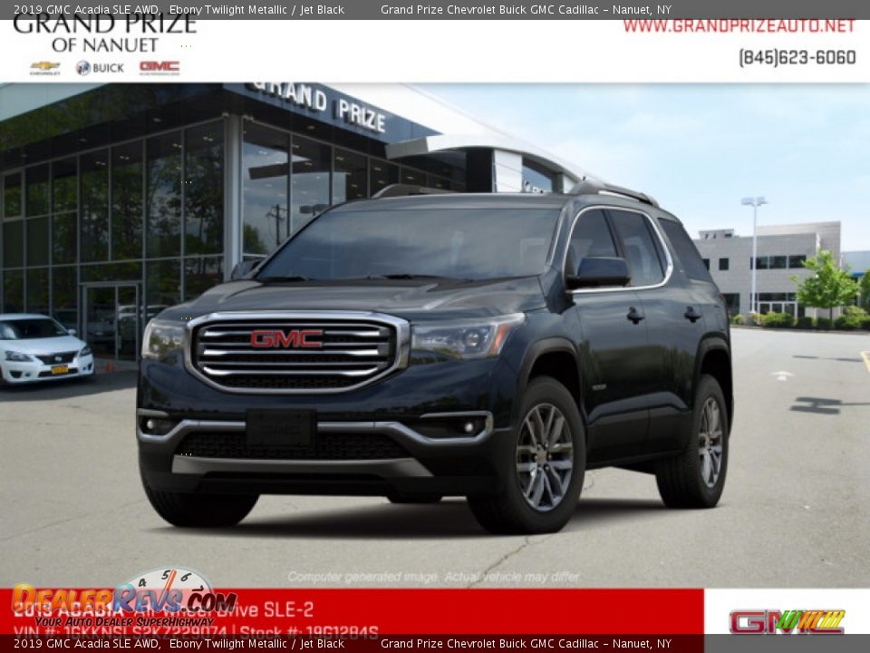 2019 GMC Acadia SLE AWD Ebony Twilight Metallic / Jet Black Photo #1