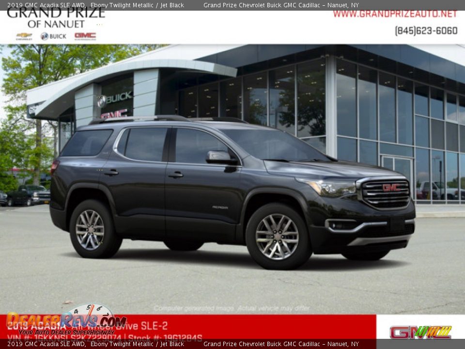 2019 GMC Acadia SLE AWD Ebony Twilight Metallic / Jet Black Photo #4