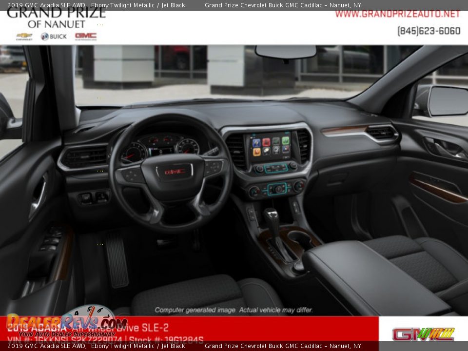 2019 GMC Acadia SLE AWD Ebony Twilight Metallic / Jet Black Photo #6