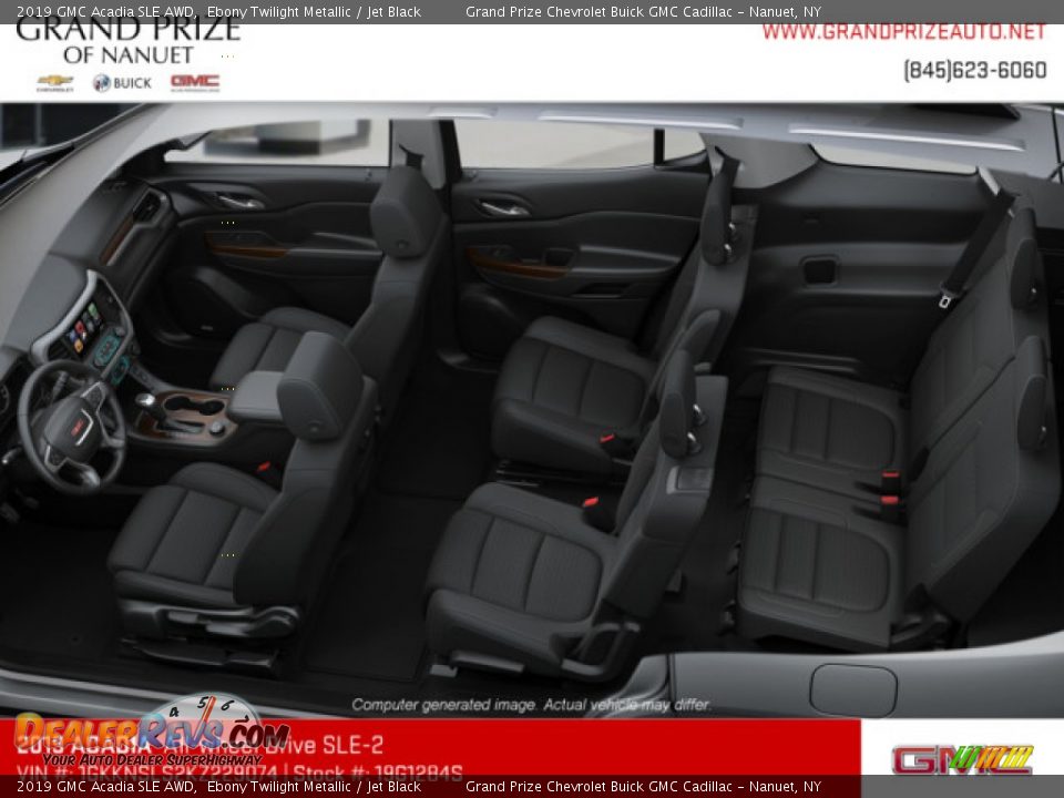 2019 GMC Acadia SLE AWD Ebony Twilight Metallic / Jet Black Photo #7