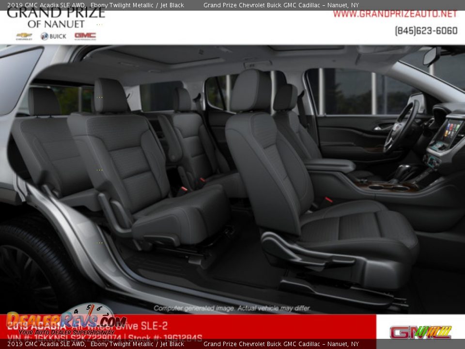 2019 GMC Acadia SLE AWD Ebony Twilight Metallic / Jet Black Photo #8