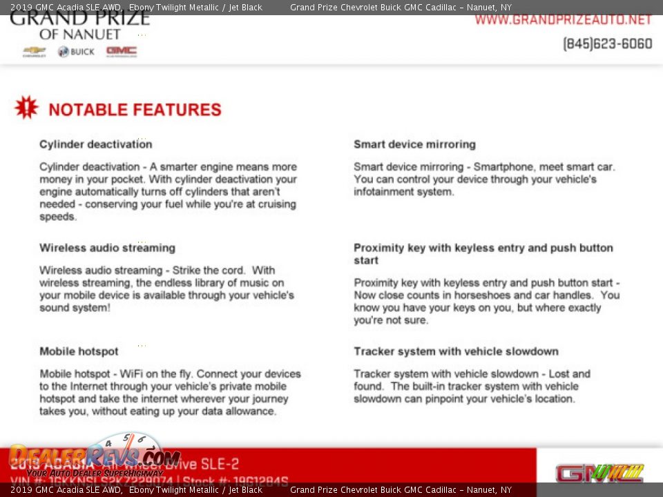 2019 GMC Acadia SLE AWD Ebony Twilight Metallic / Jet Black Photo #9