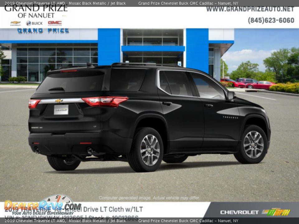 2019 Chevrolet Traverse LT AWD Mosaic Black Metallic / Jet Black Photo #4