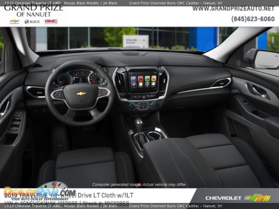 2019 Chevrolet Traverse LT AWD Mosaic Black Metallic / Jet Black Photo #5