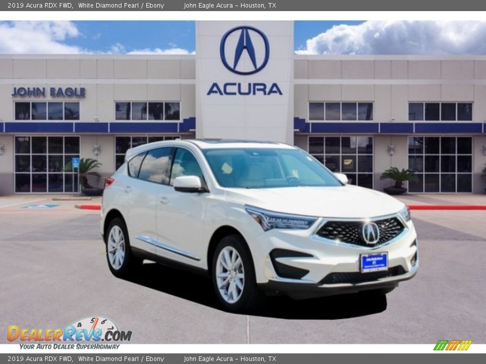 2019 Acura RDX FWD White Diamond Pearl / Ebony Photo #1