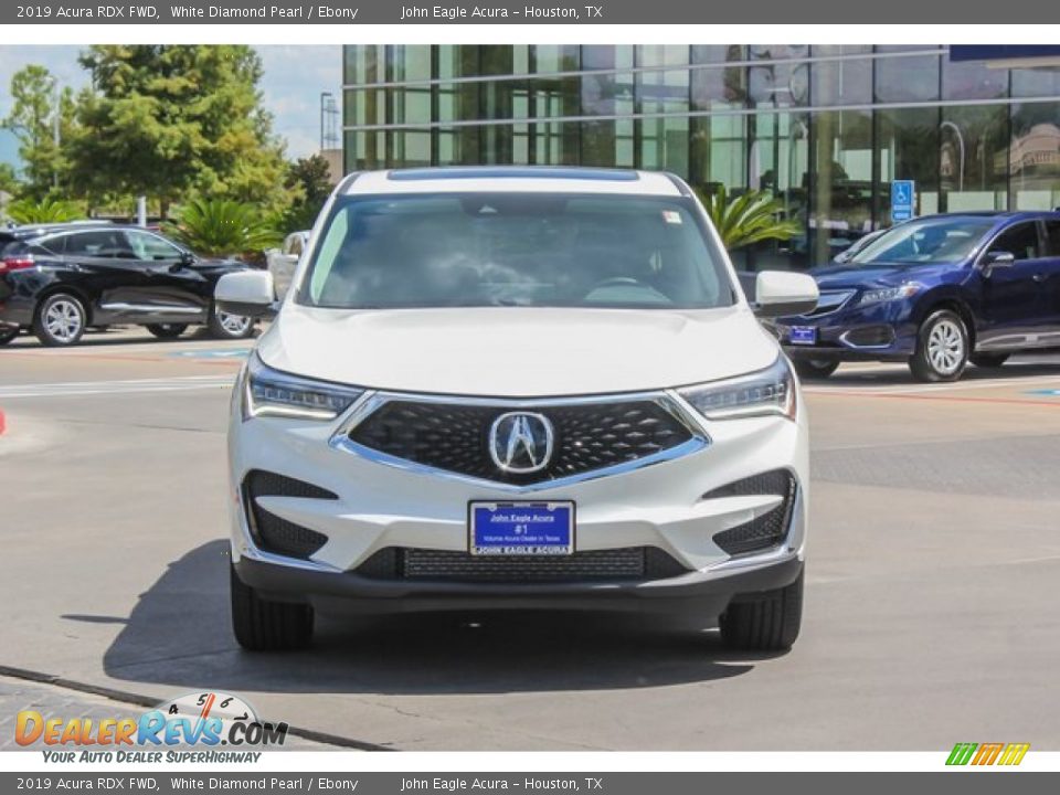 2019 Acura RDX FWD White Diamond Pearl / Ebony Photo #2