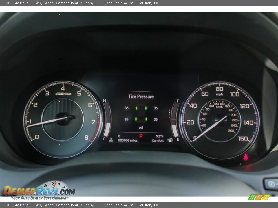 2019 Acura RDX FWD White Diamond Pearl / Ebony Photo #33