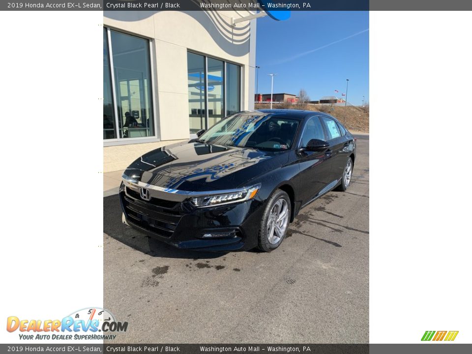 2019 Honda Accord EX-L Sedan Crystal Black Pearl / Black Photo #2