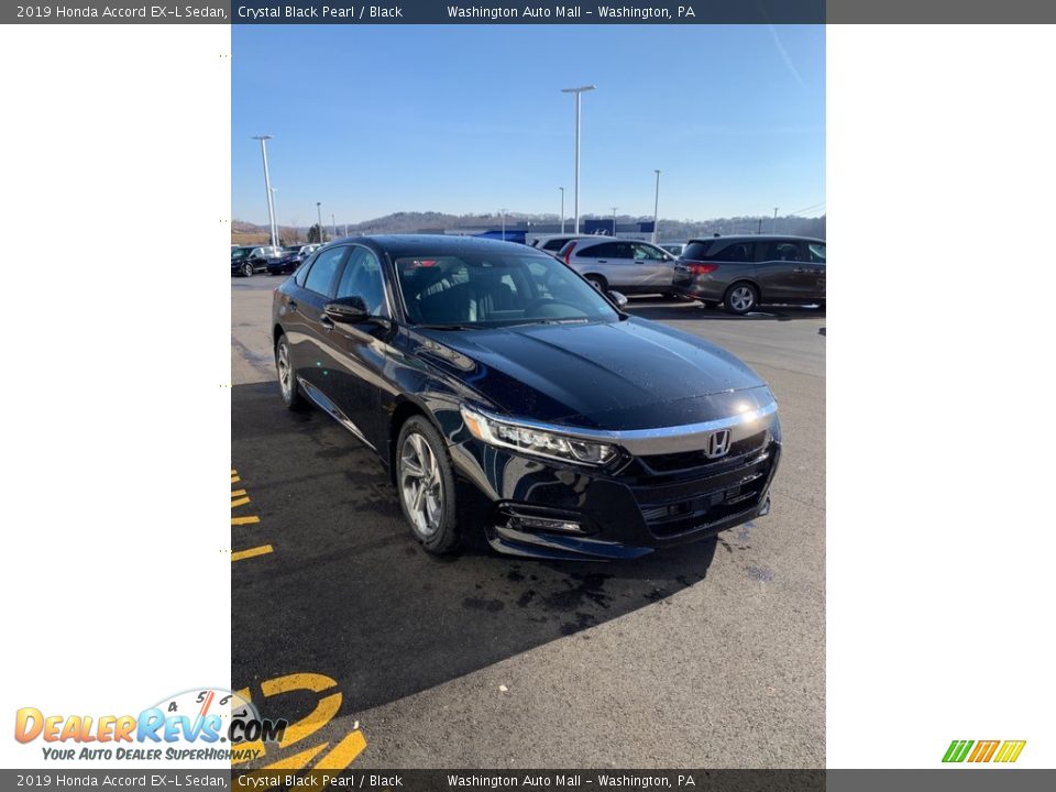 2019 Honda Accord EX-L Sedan Crystal Black Pearl / Black Photo #4