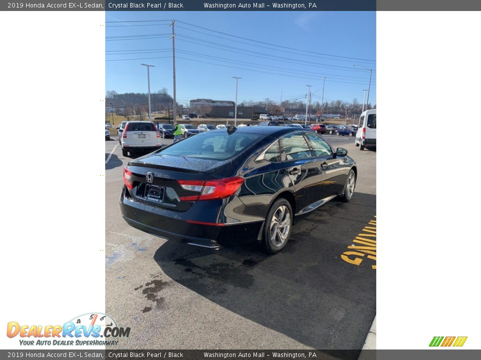 2019 Honda Accord EX-L Sedan Crystal Black Pearl / Black Photo #5