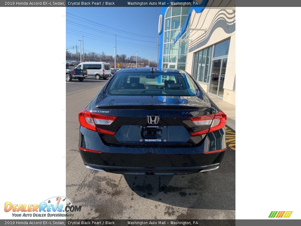 2019 Honda Accord EX-L Sedan Crystal Black Pearl / Black Photo #6