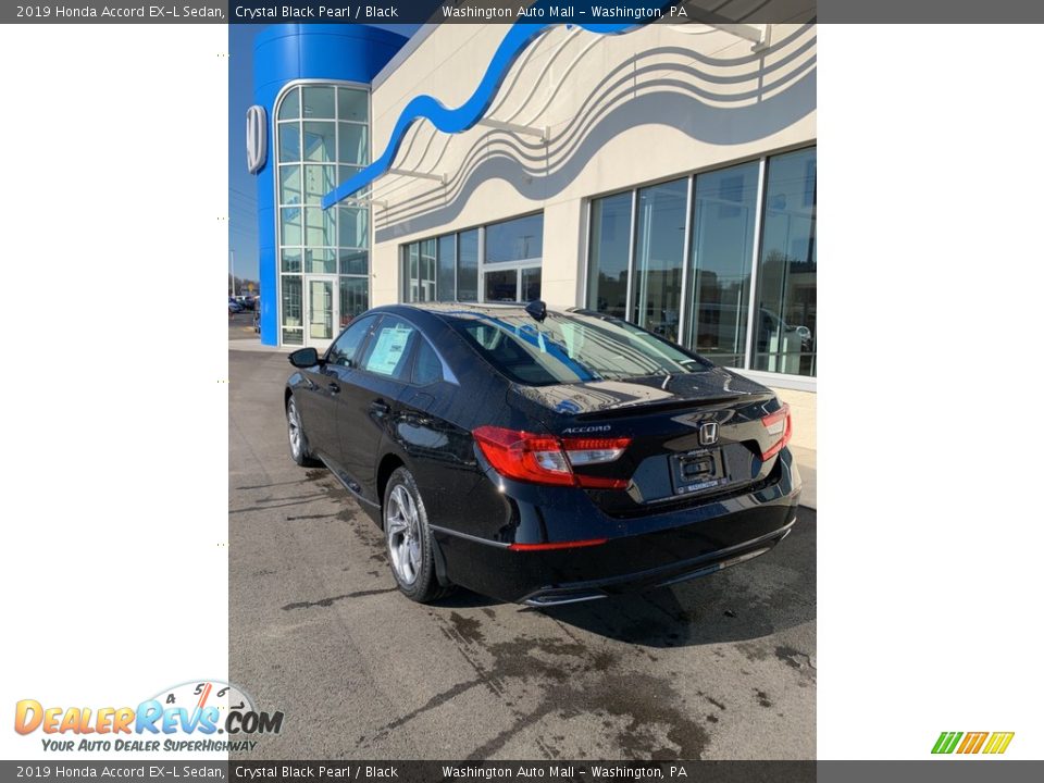 2019 Honda Accord EX-L Sedan Crystal Black Pearl / Black Photo #7
