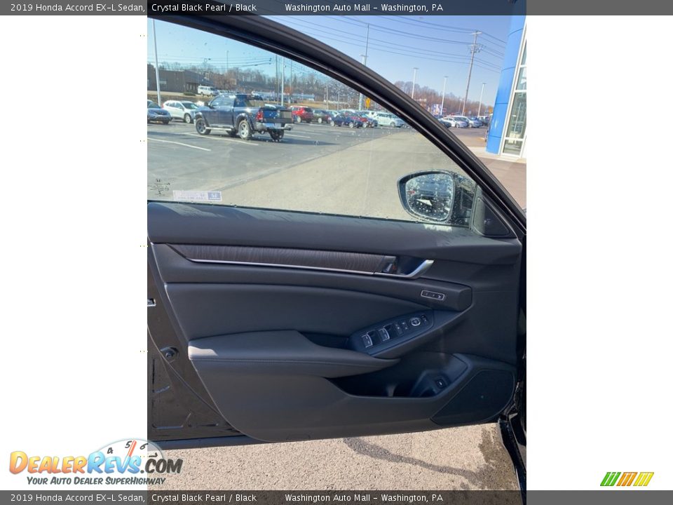 2019 Honda Accord EX-L Sedan Crystal Black Pearl / Black Photo #8