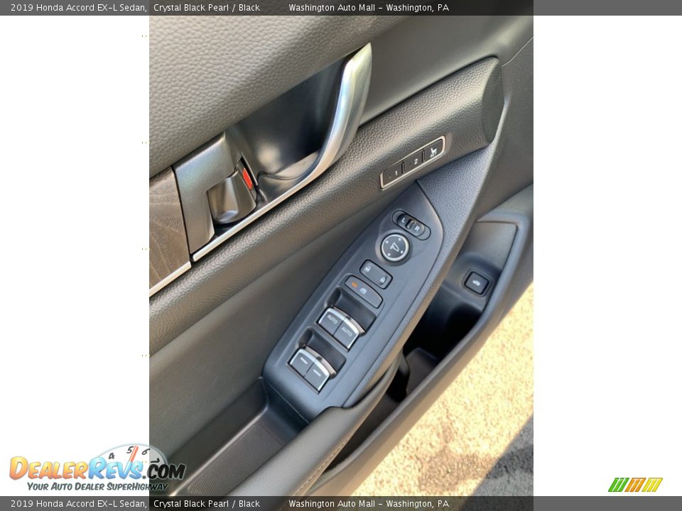 2019 Honda Accord EX-L Sedan Crystal Black Pearl / Black Photo #9