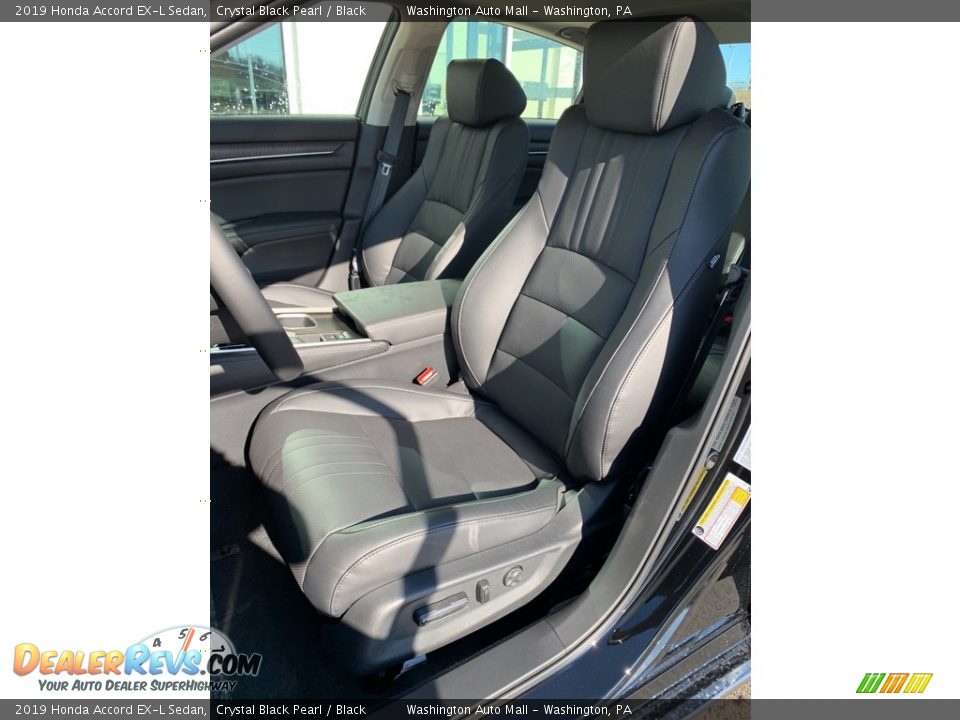 2019 Honda Accord EX-L Sedan Crystal Black Pearl / Black Photo #12