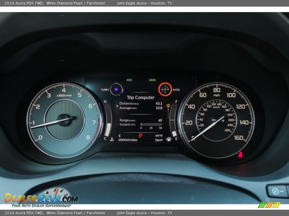 2019 Acura RDX FWD White Diamond Pearl / Parchment Photo #32