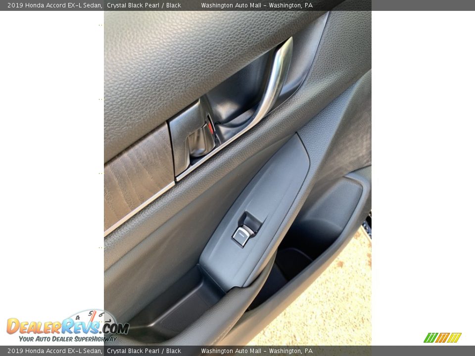 2019 Honda Accord EX-L Sedan Crystal Black Pearl / Black Photo #17