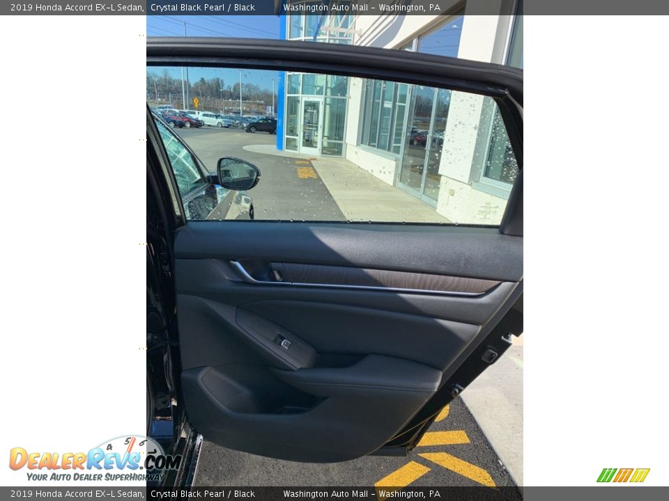 2019 Honda Accord EX-L Sedan Crystal Black Pearl / Black Photo #23