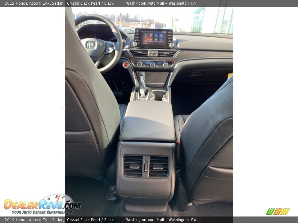 2019 Honda Accord EX-L Sedan Crystal Black Pearl / Black Photo #25